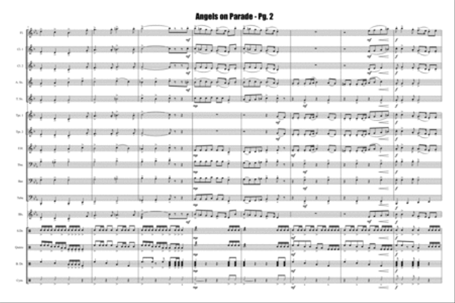 Angels On Parade Marching Band scores gallery preview page 3