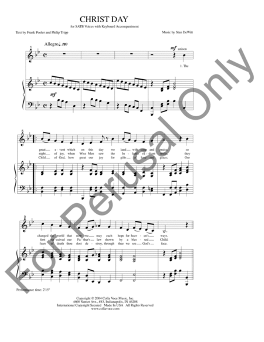 Christ Day 4-Part scores gallery preview page 2