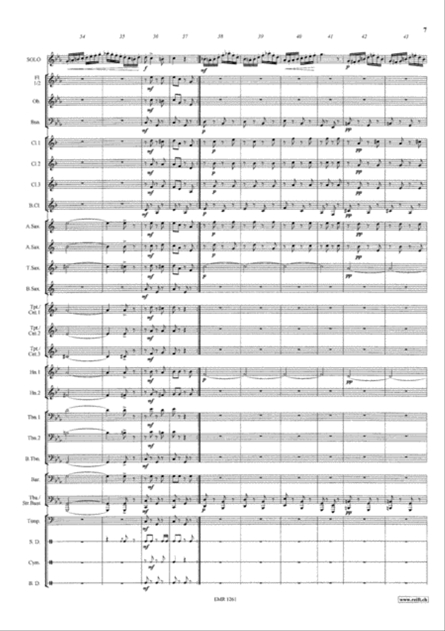 Csardas Concert Band scores gallery preview page 8