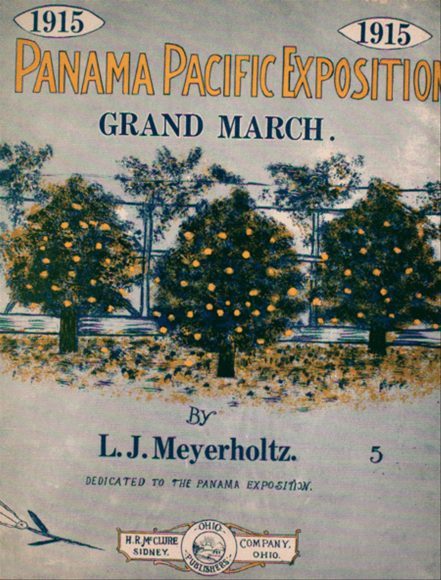Panama Pacific Exposition, 1915. Grand March Piano Solo scores gallery preview page 1