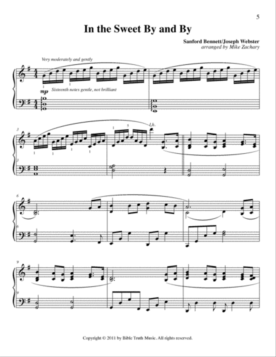 Lead Me To Calvary Piano Book Voice scores gallery preview page 6