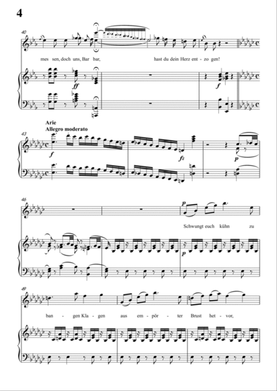 Schubert-Epistel(Herrn Joseph Spaun) in #G minor,D.749,for Vocal and Piano.sib Voice scores gallery preview page 5