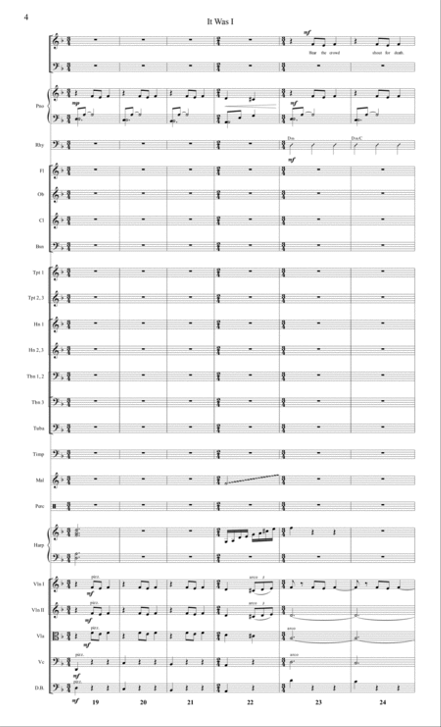 It Was I (Conductor Score) Full Orchestra scores gallery preview page 4