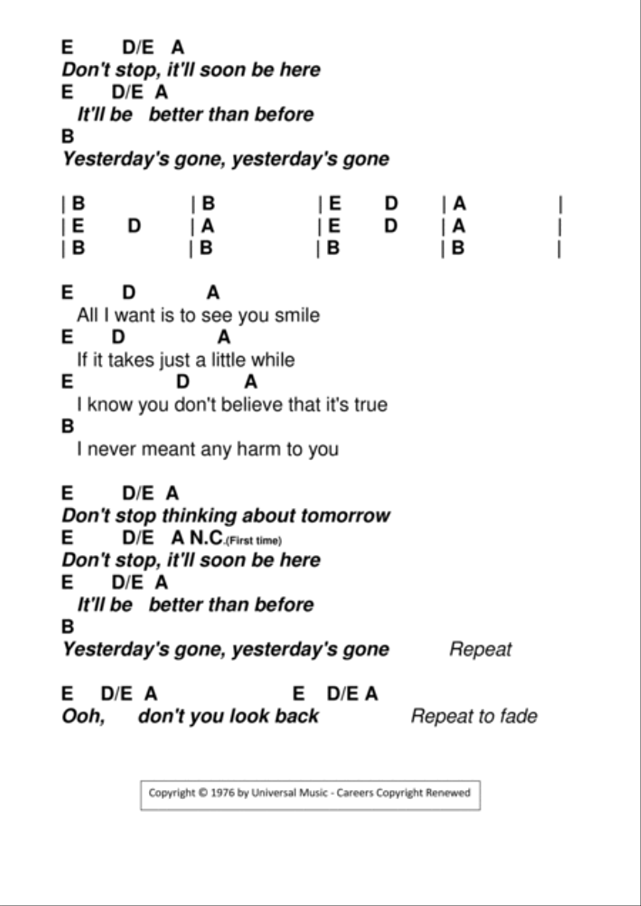 Don't Stop Guitar scores gallery preview page 2