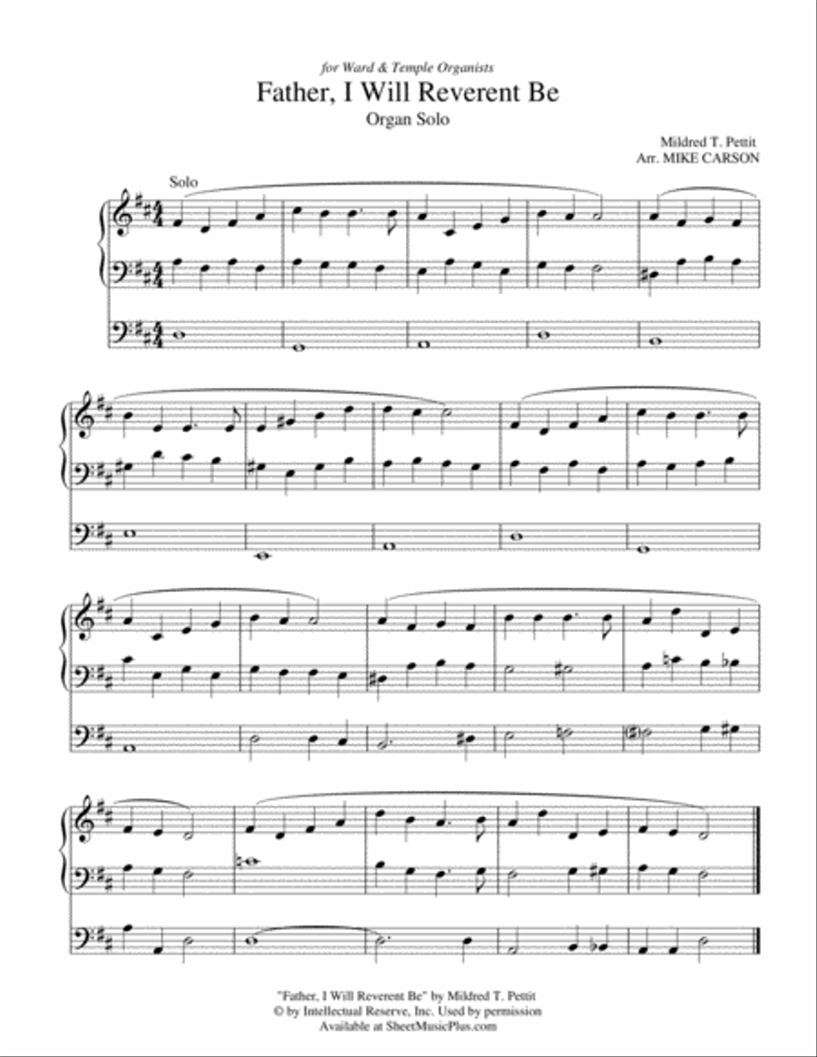 Primary Songs for Ward and Temple Organists Organ Solo scores gallery preview page 5