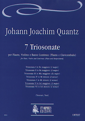 7 Triosonatas for Flute, Violin and Continuo (Flute and Harpsichord) - Vol. 6: Triosonata VI in G maj