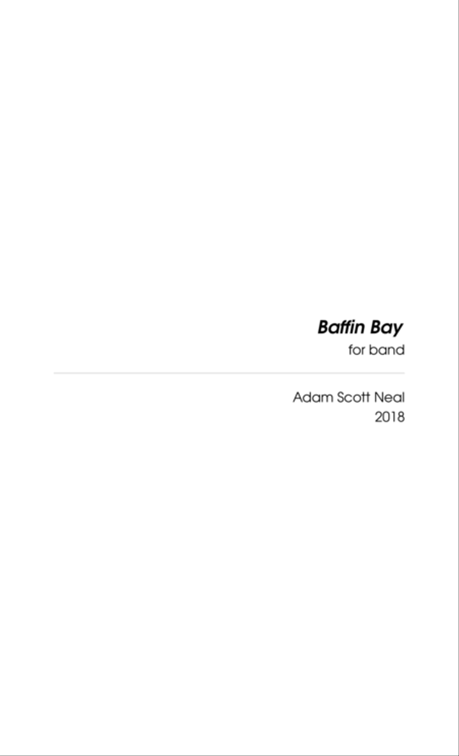 Baffin Bay Concert Band scores gallery preview page 3