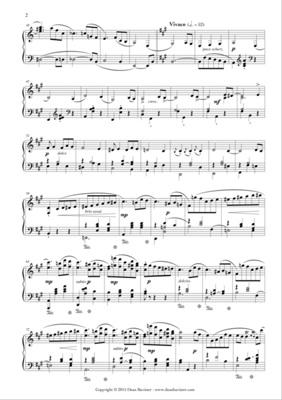 Waltz in A minor for Piano (Opus 25) Piano Solo scores gallery preview page 3