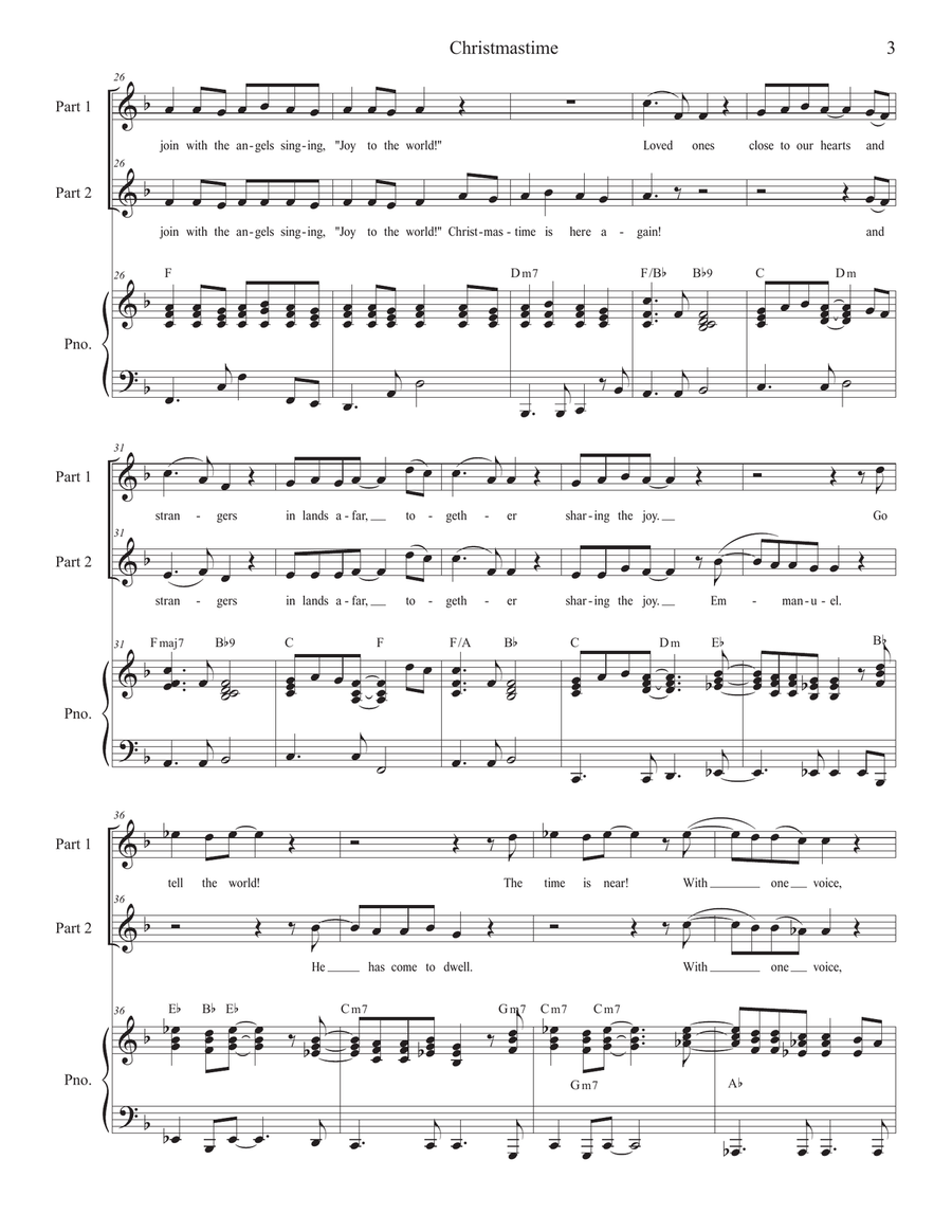 Christmastime 2-Part scores gallery preview page 3
