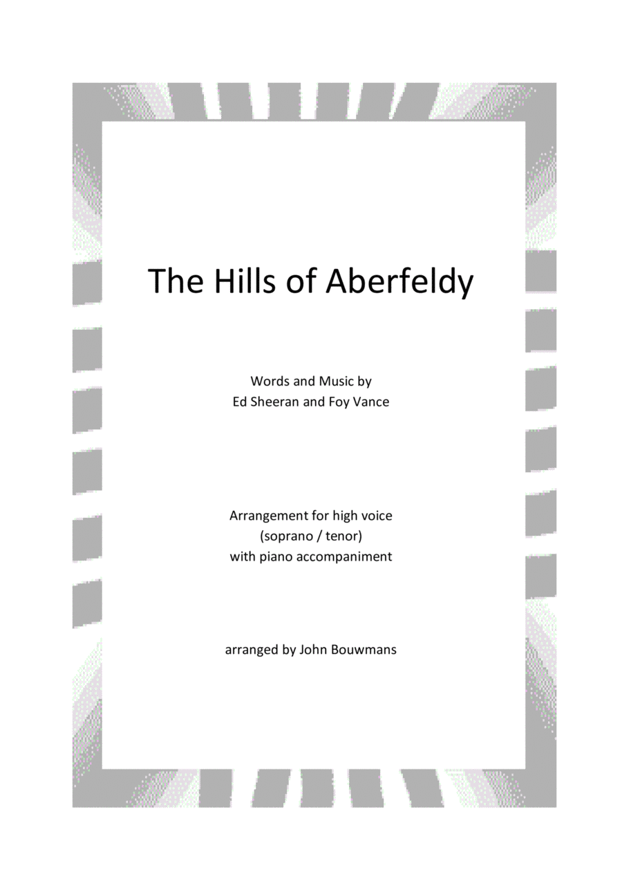 The Hills Of Aberfeldy Voice scores gallery preview page 1