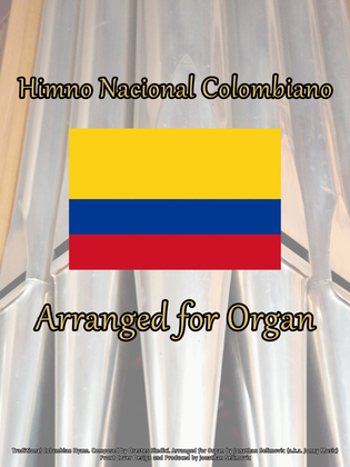 Book cover for Himno Nacional Colombiano (Columbian National Anthem) Arranged for Organ