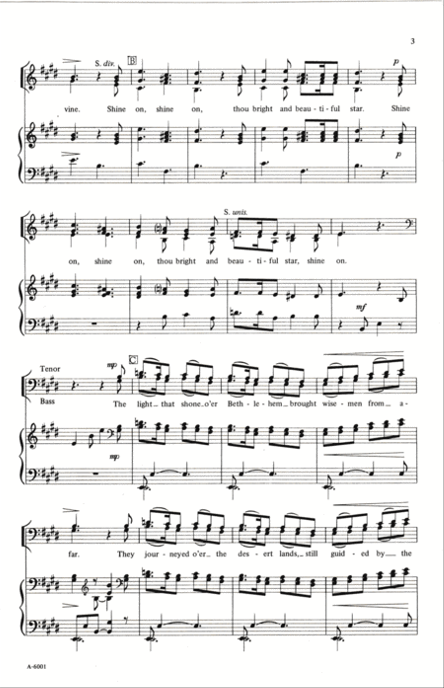 Shine On, O Star 4-Part scores gallery preview page 2