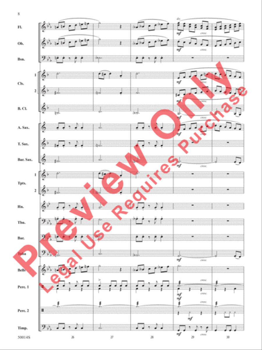 Release the Kraken! Release the Kraken! Concert Band scores gallery preview page 9