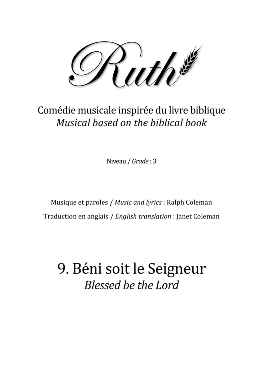 9. Béni soit le Seigneur (Blessed be the Lord) image number null