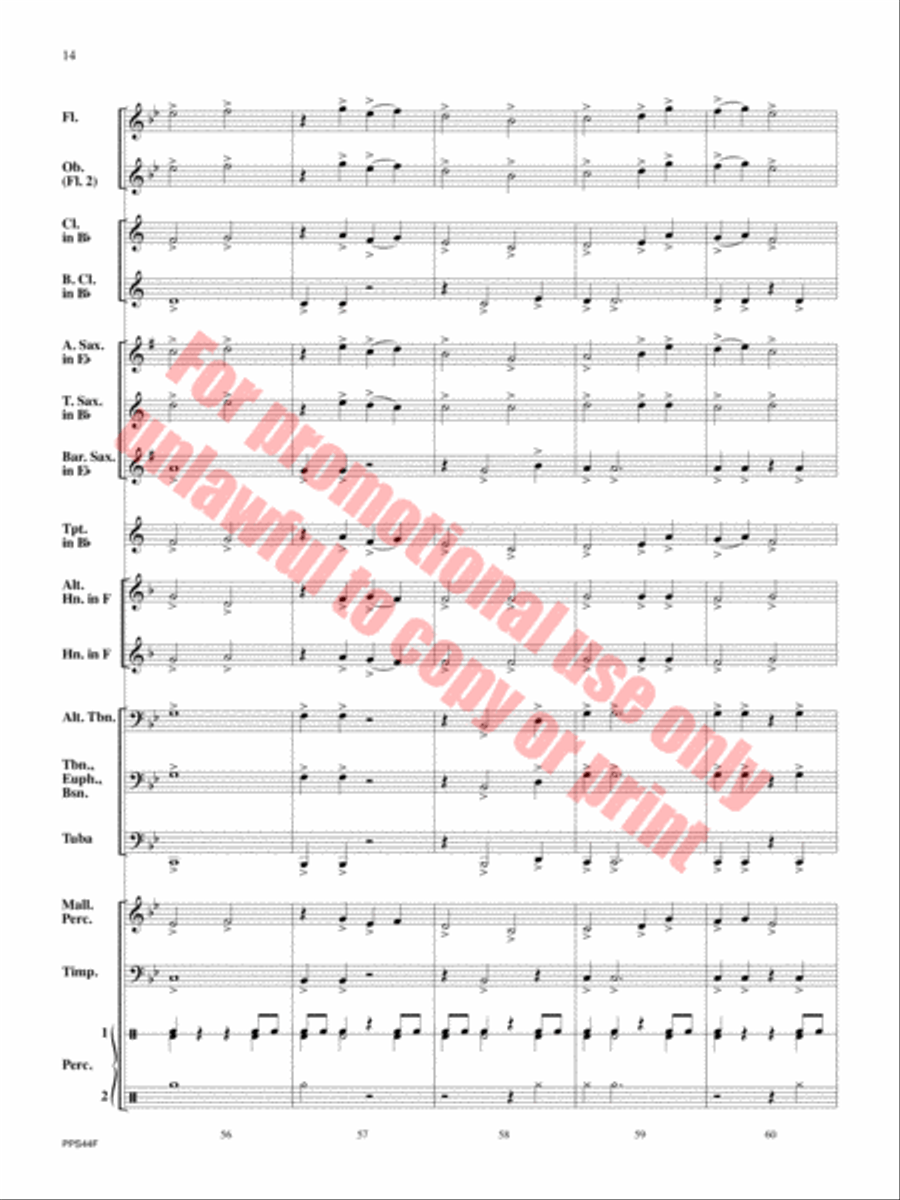 Oceanus Oceanus Concert Band scores gallery preview page 15