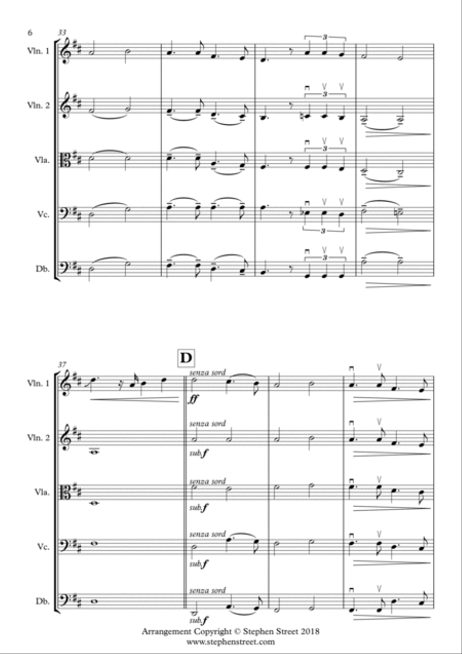 Wakrazulwa for String Quintet String Quintet scores gallery preview page 6