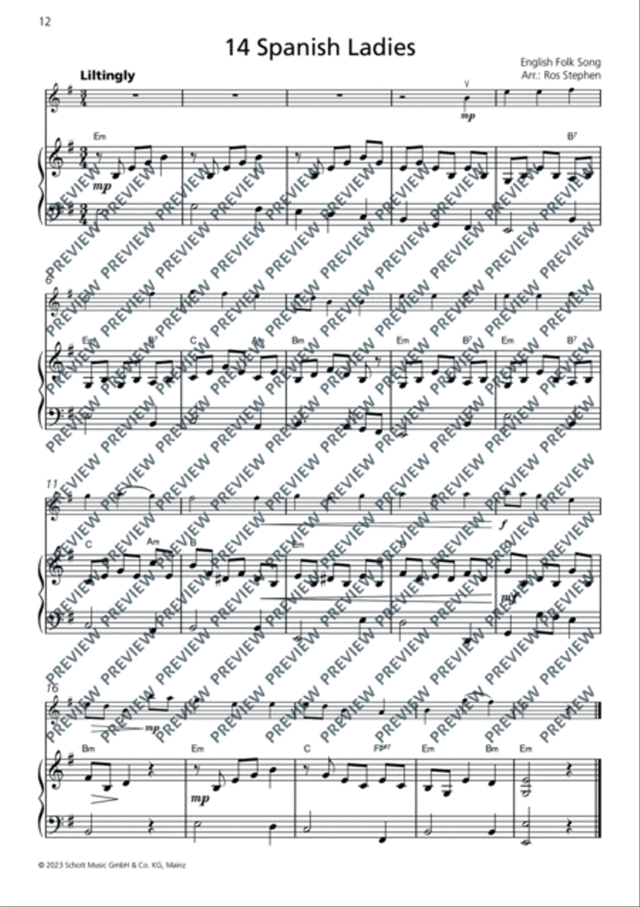 Violin Junior: Piano accompaniments 2 Violin Solo scores gallery preview page 12