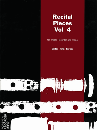 Book cover for Recital Pieces for Solo Recorder Vol. 4