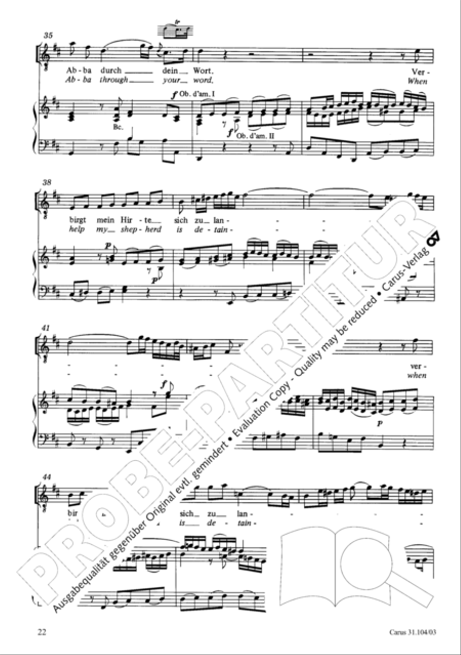 O shield of Israel, hear us (Du Hirte Israel, hore) TB scores gallery preview page 23
