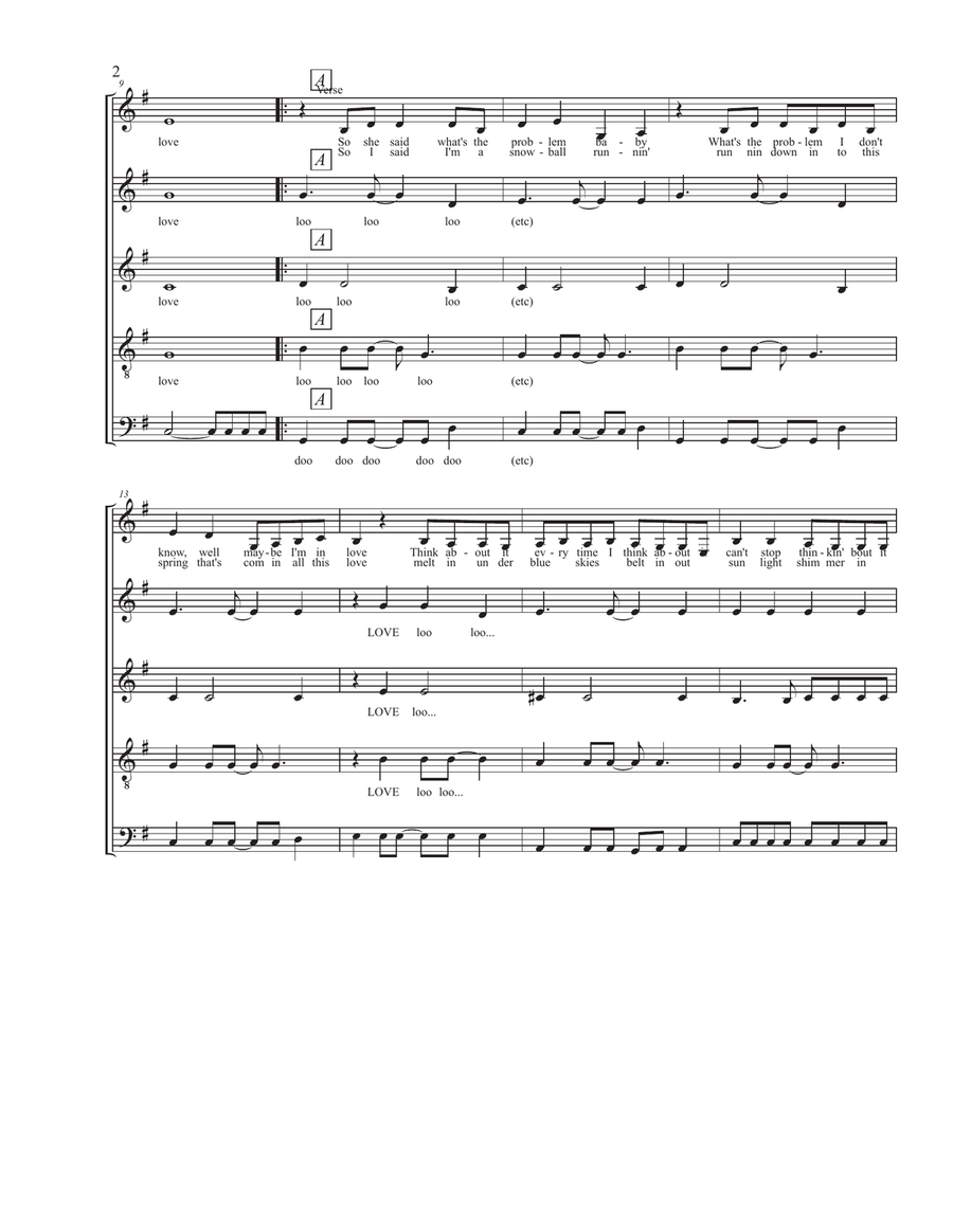 Accidentally In Love Accidentally In Love 4-Part scores gallery preview page 2