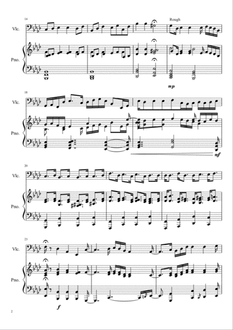 Amputate Piano scores gallery preview page 2