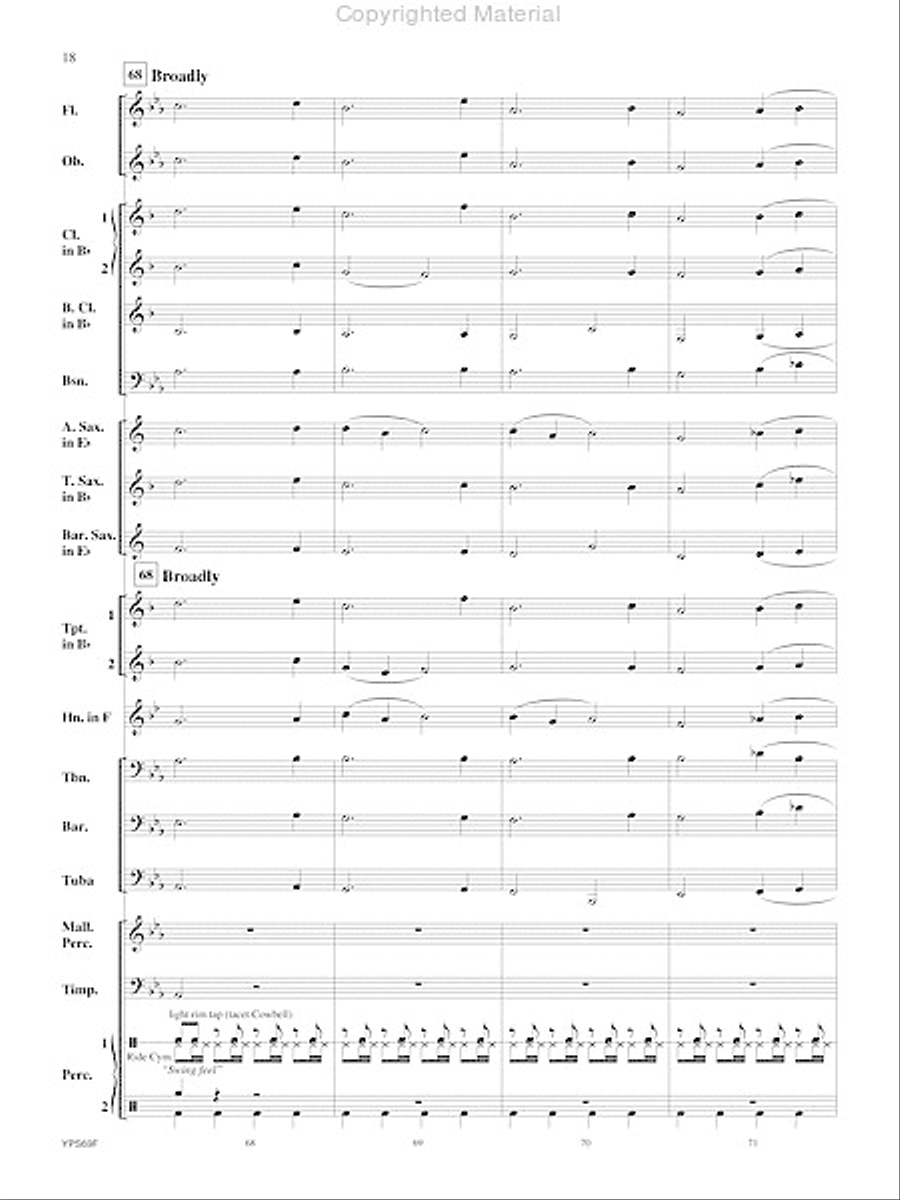Will Drum for Food Will Drum for Food Concert Band scores gallery preview page 19