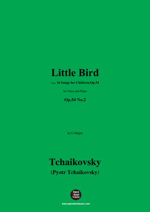 Book cover for Tchaikovsky-Little Bird,in G Major,Op.54 No.2