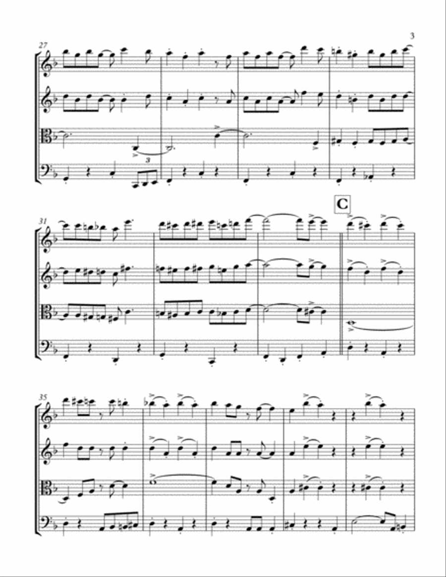 That's A Plenty: String Quartet String Quartet scores gallery preview page 3
