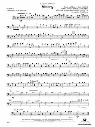 Misery: (wp) 1st B-flat Trombone B.C.