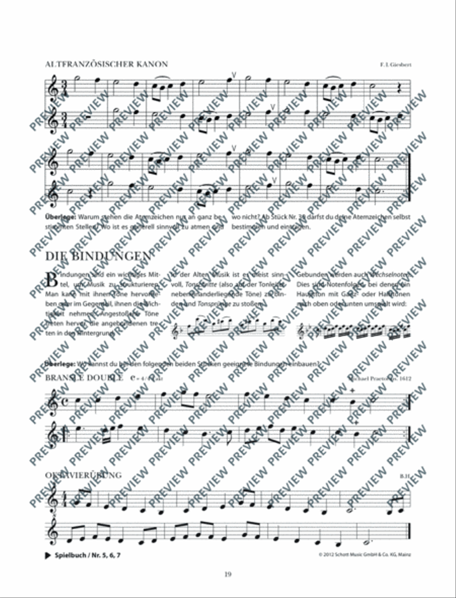 Altblockflötenschule Alto Recorder scores gallery preview page 20