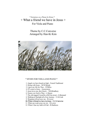 Book cover for What a friend we have in Jesus (For Viola and Piano)