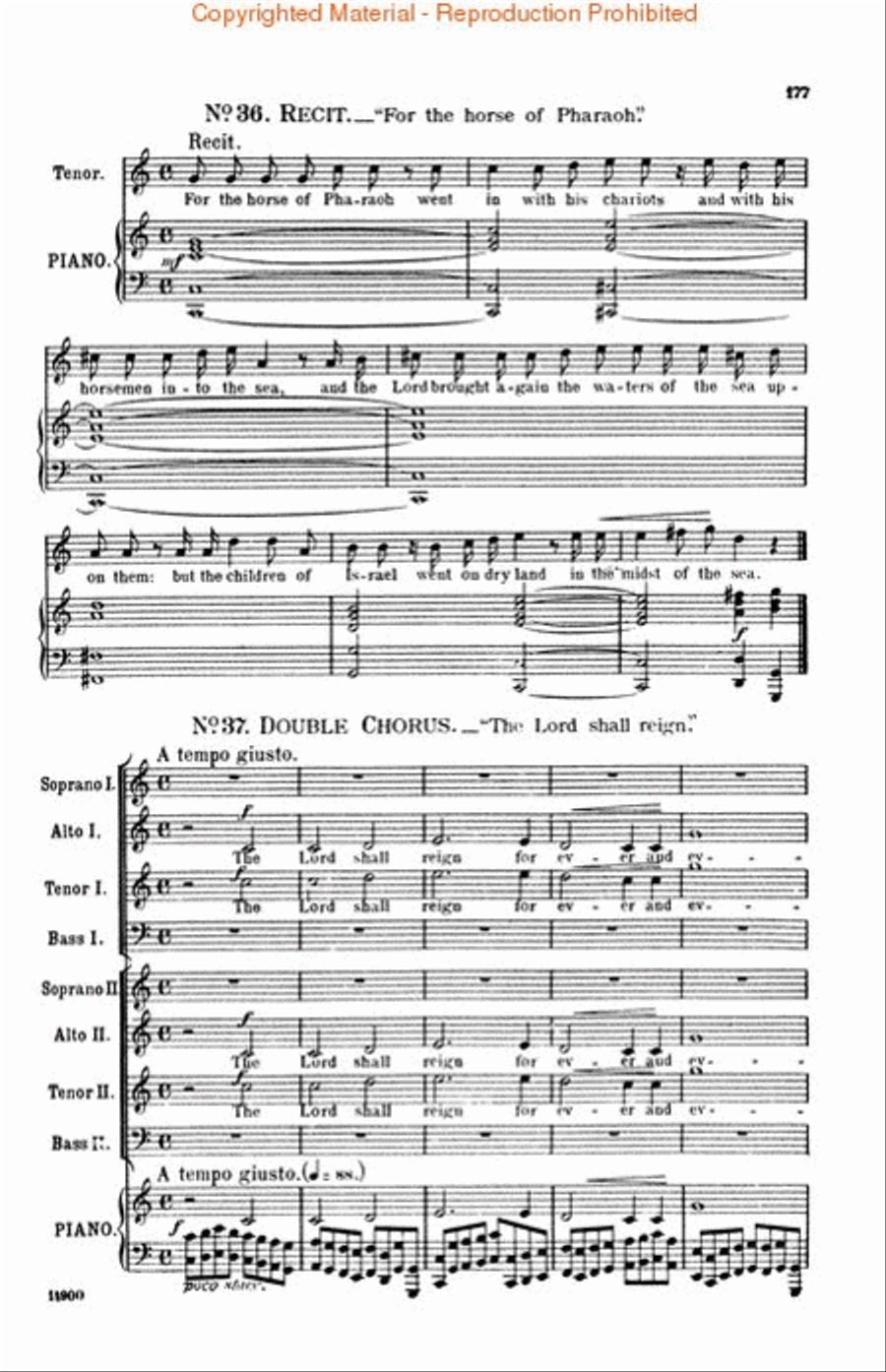 Israel in Egypt 4-Part scores gallery preview page 3