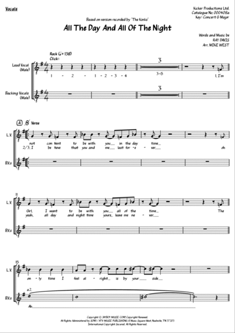 All Day And All Of The Night Small Ensemble scores gallery preview page 2