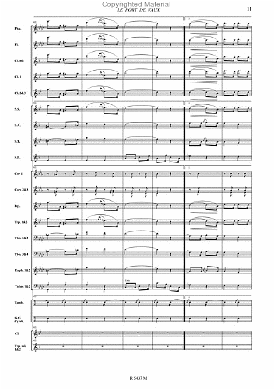 Le fort de vaux Le fort de vaux Concert Band scores gallery preview page 12