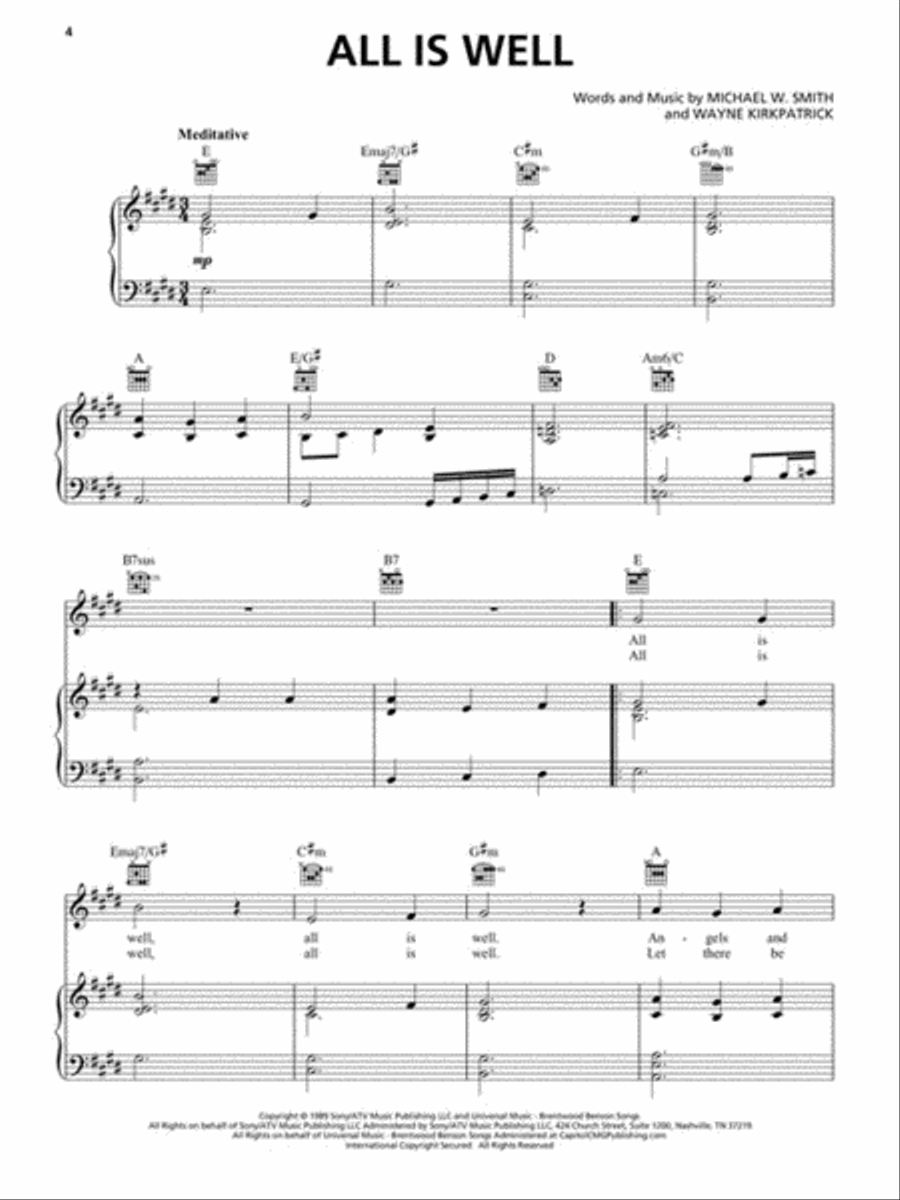 100 Most Beautiful Christmas Songs Piano, Vocal, Guitar scores gallery preview page 4
