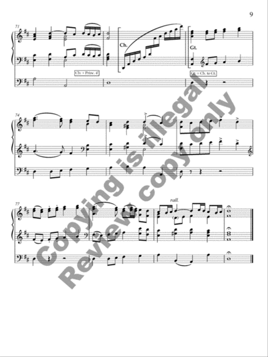 Ancient Airs and Dances, Suite No. 1 Organ Solo scores gallery preview page 10