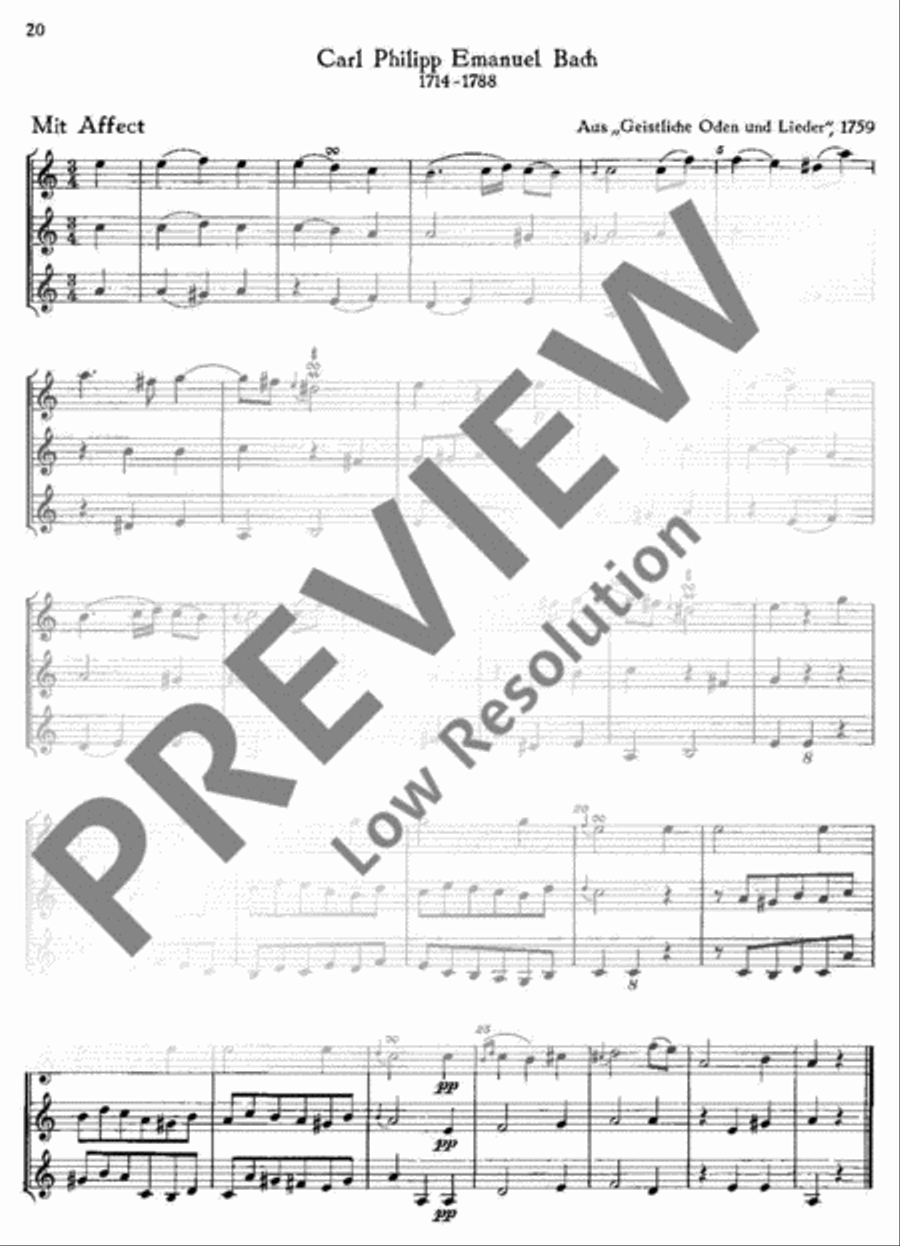 Pre-classical Music SSA scores gallery preview page 21