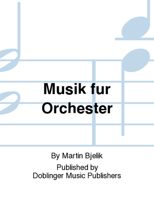 Book cover for Musik fur Orchester