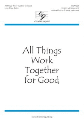 Book cover for All Things Work Together for Good