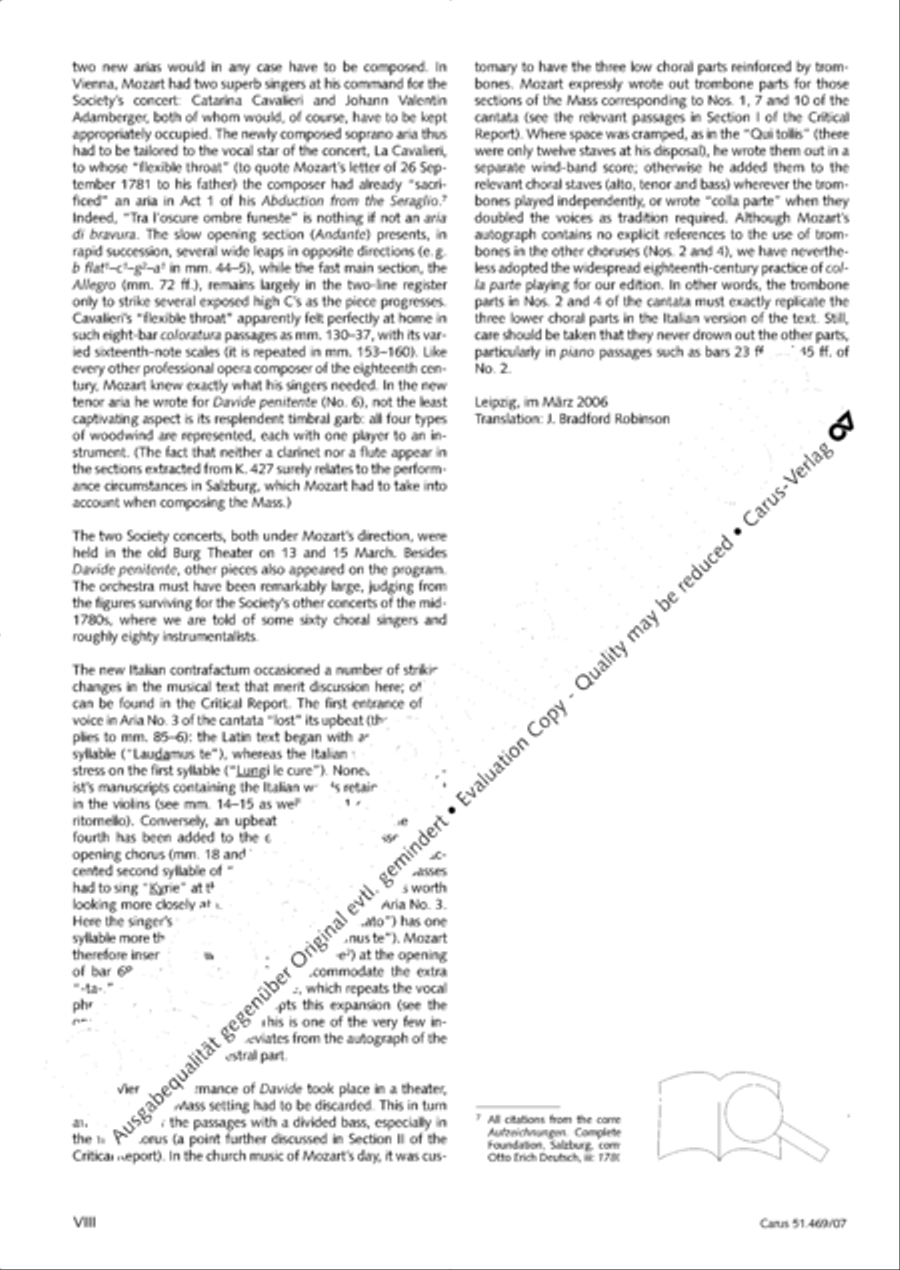 Davide penitente 4-Part scores gallery preview page 9