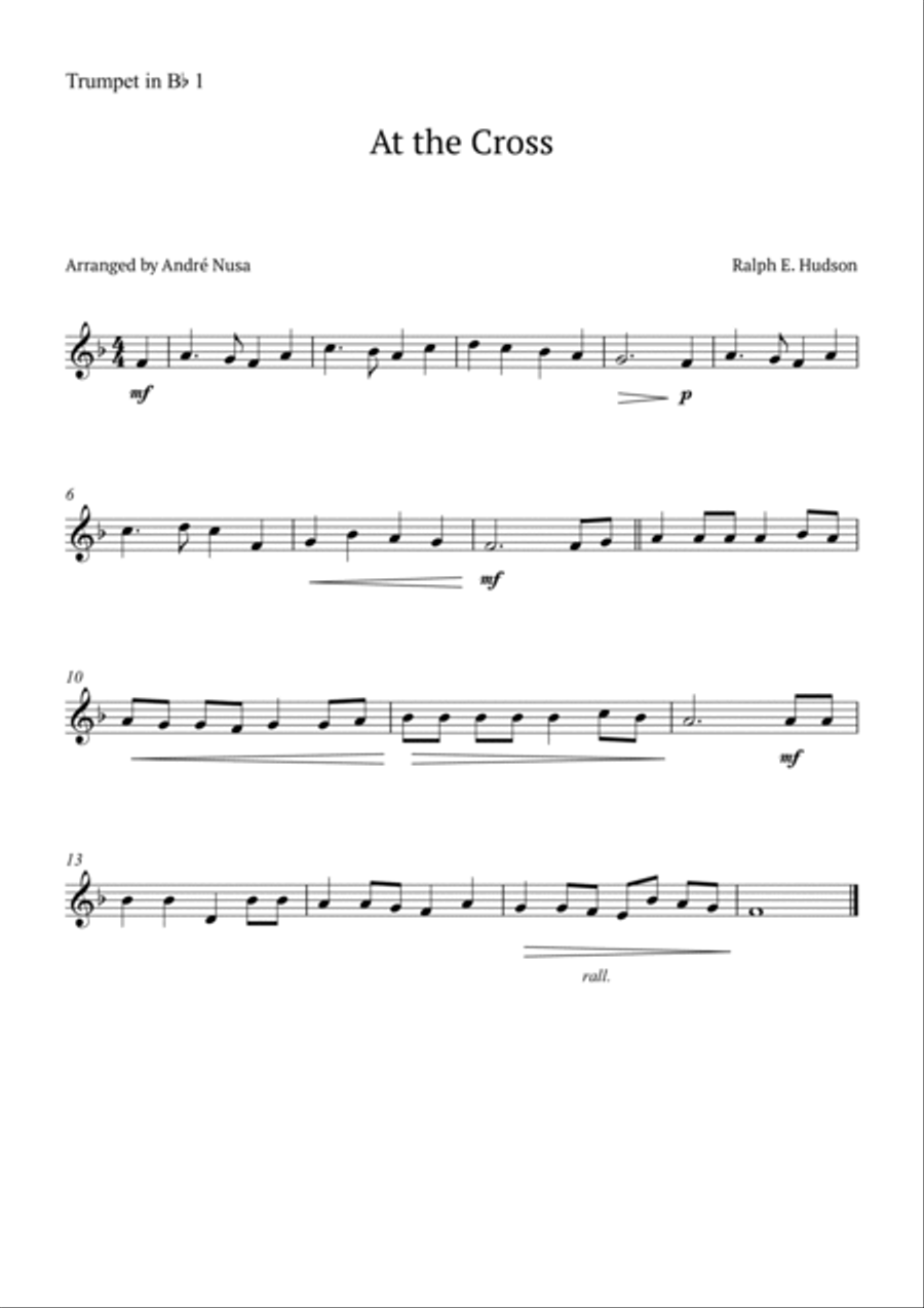At the Cross Trumpet Duet scores gallery preview page 2