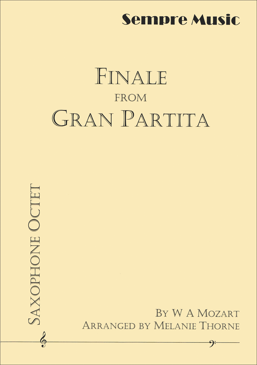 Finale from Gran Partita (Sax. Octet)