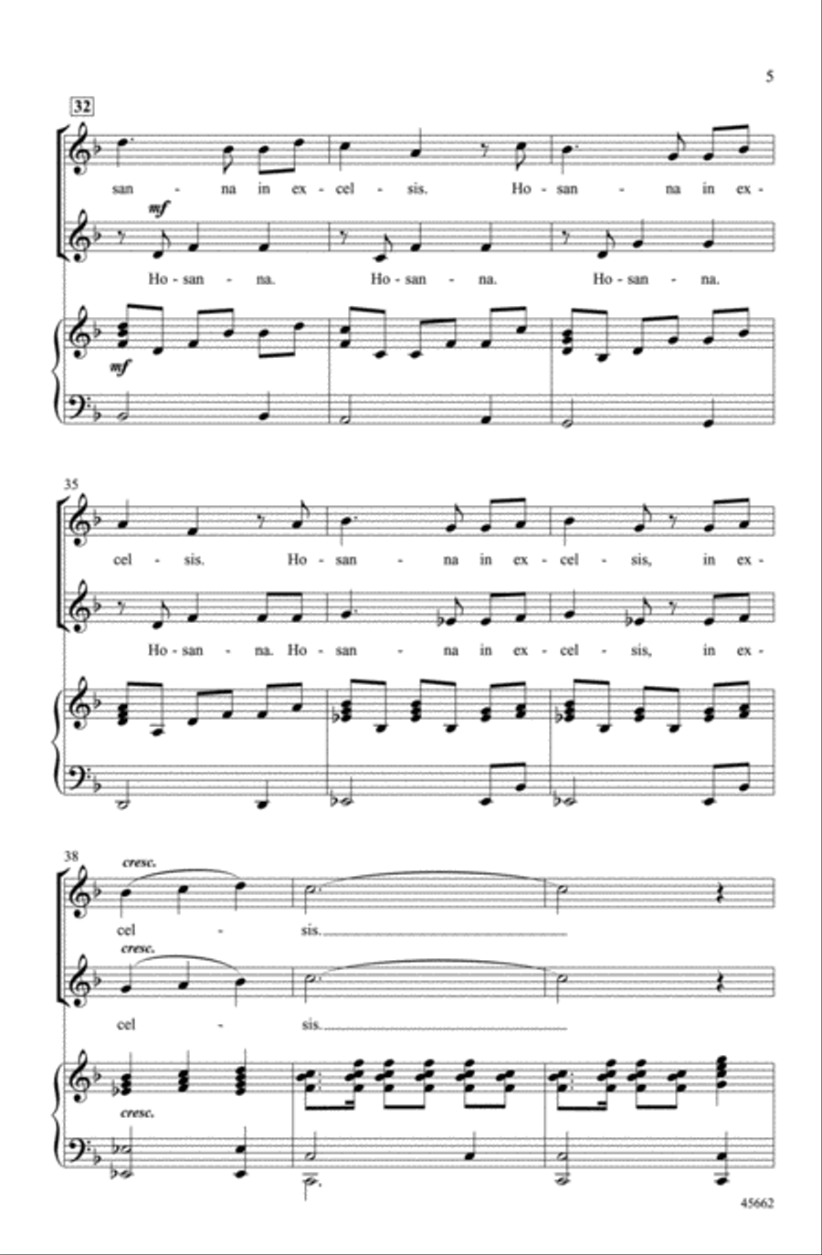 Sanctus Sanctus Choir scores gallery preview page 4