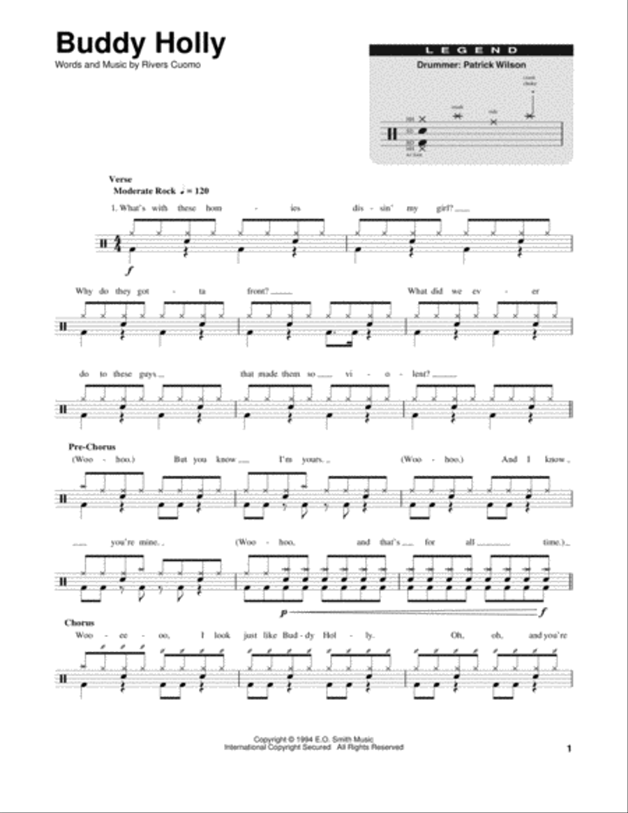 Buddy Holly Buddy Holly Drum Set scores gallery preview page 1