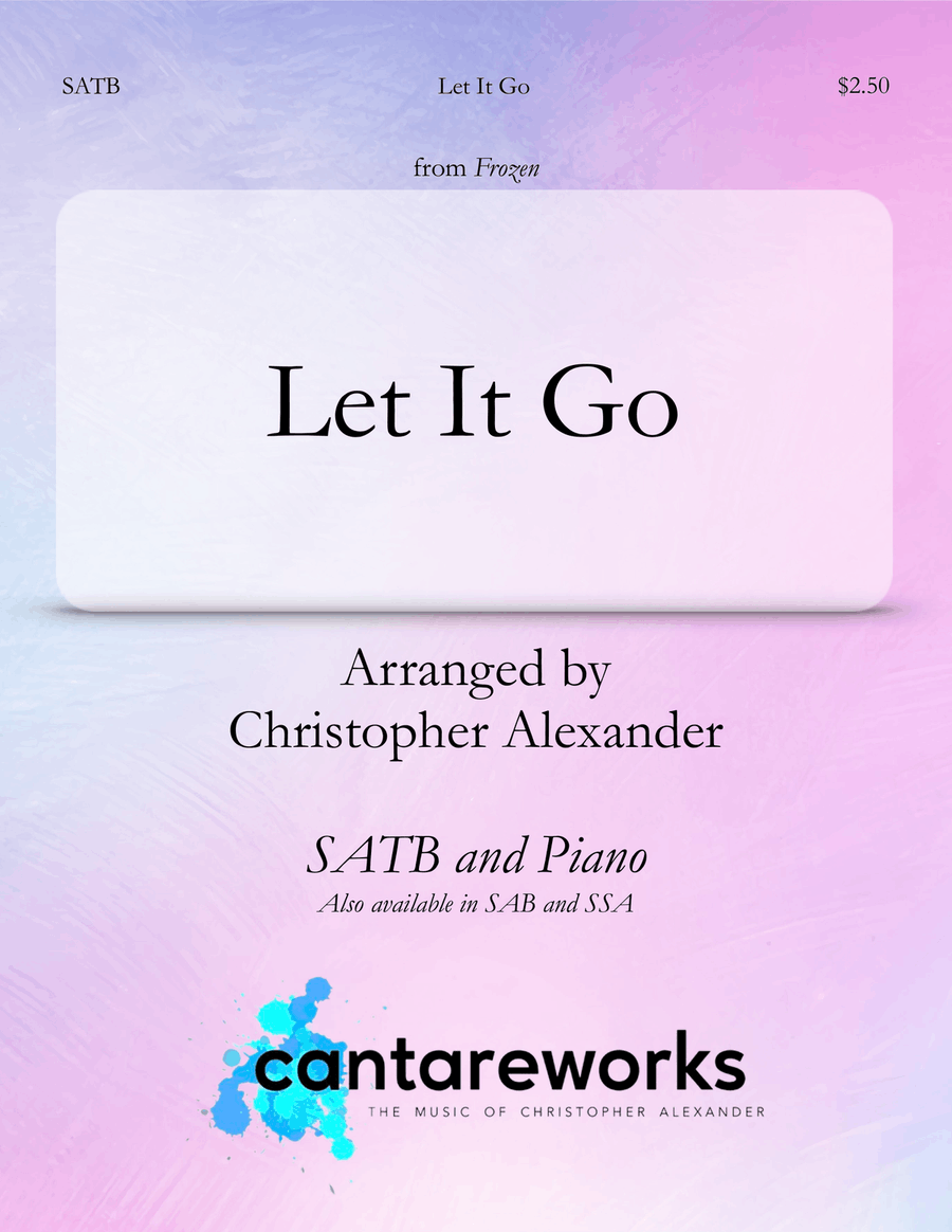 Let It Go 4-Part scores gallery preview page 1