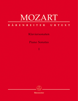 Book cover for Piano Sonatas, Volume 1 K. 279-284, 309-311