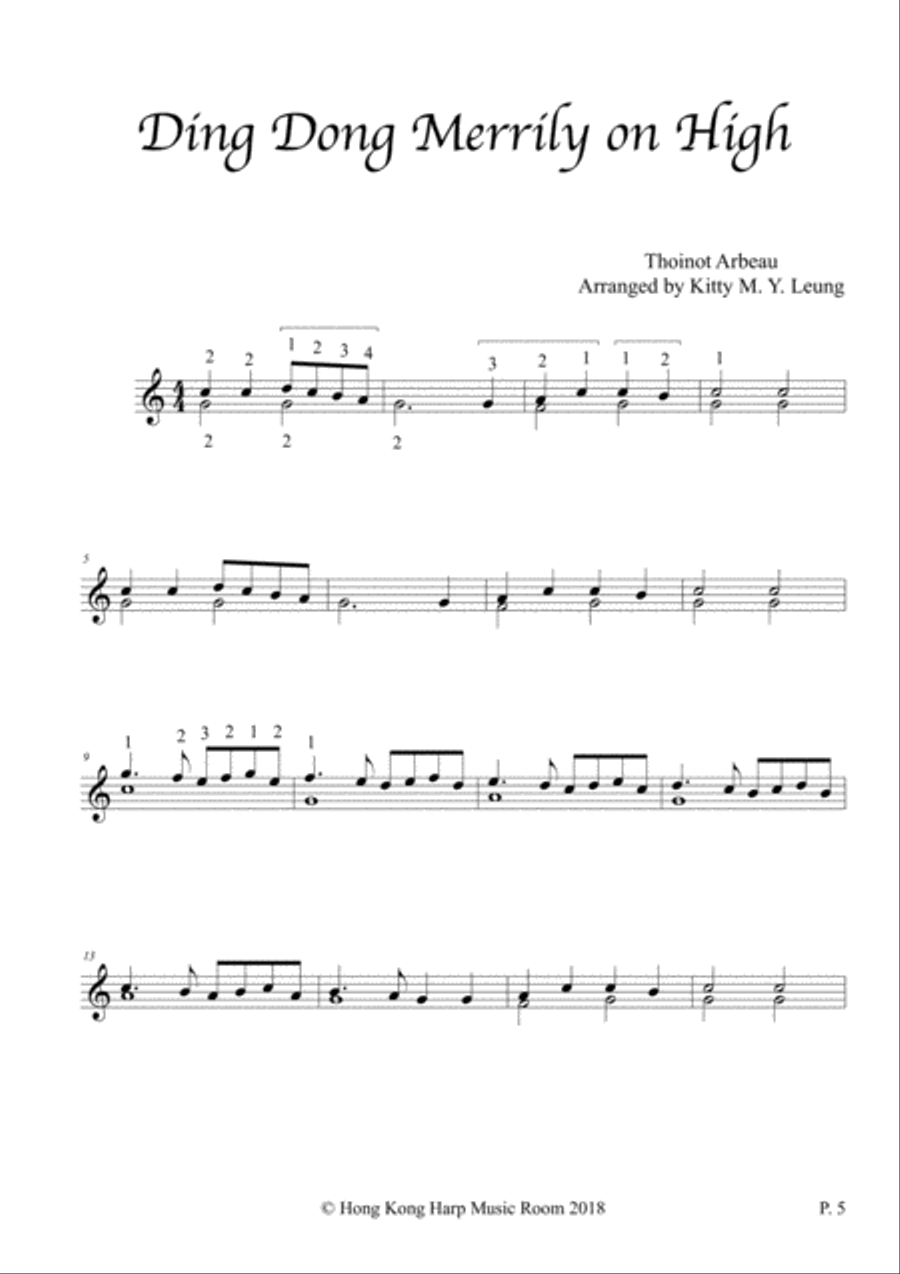 Christmas Songs (Volume 2) - 12 String Harp Harp scores gallery preview page 5