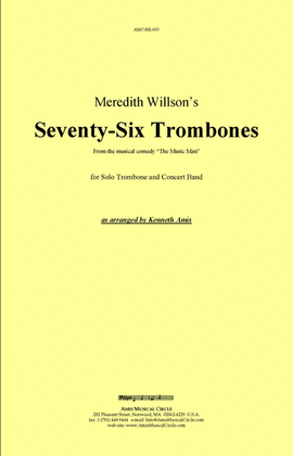 Book cover for Seventy-Six Trombones (trombone and concert band)