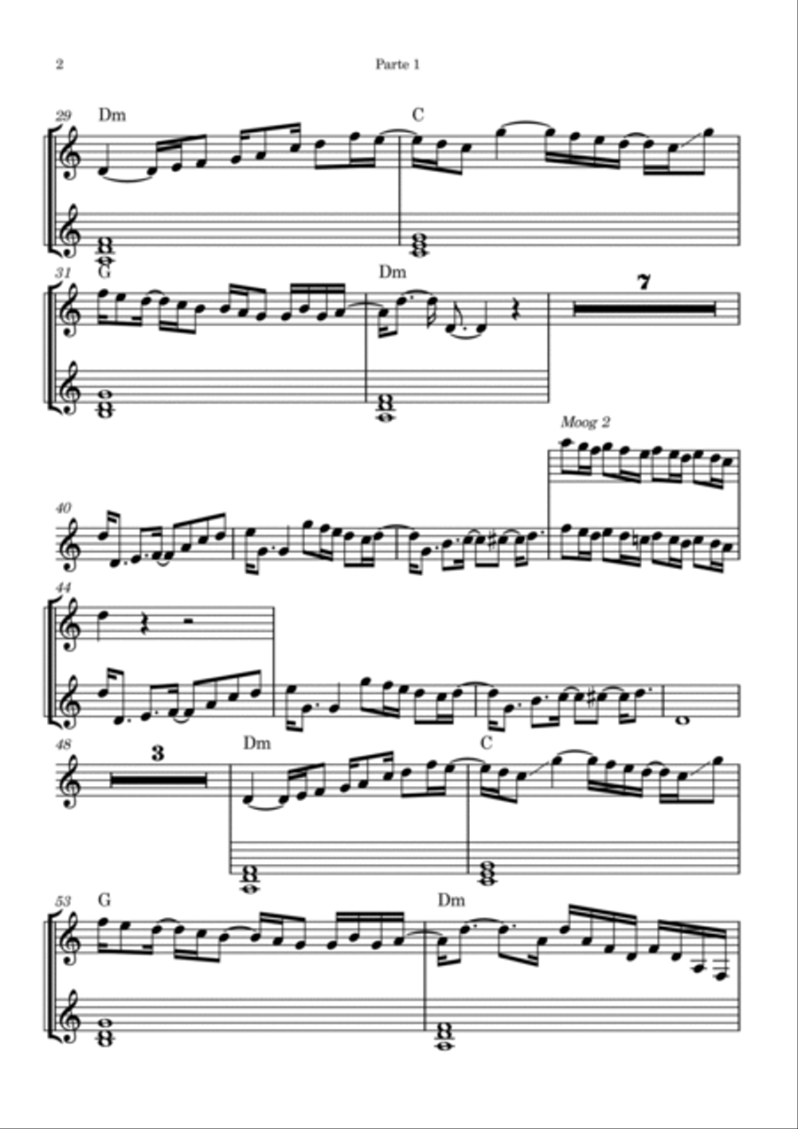 Impressioni Di Settembre (The World Became The World) Piano scores gallery preview page 2