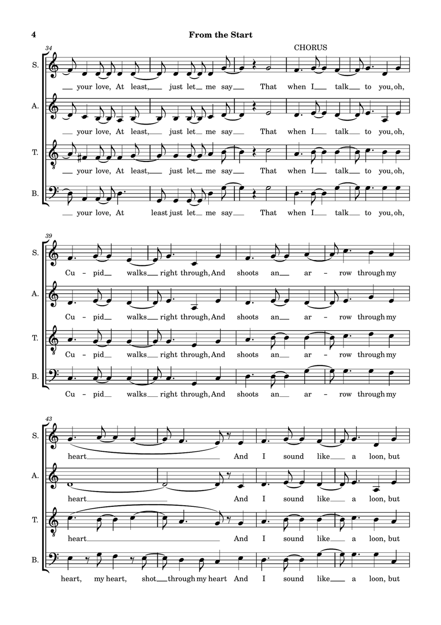 From The Start 4-Part scores gallery preview page 4
